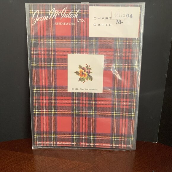 Vintage Jean McIntosh Cross Stitch Charts Pansy Rose Yellow Roses 103 104 215 - Picture 2 of 13